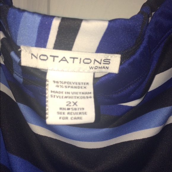 NOTATIONS PLUS SIZE GEOMETRIC PRINT SKIRT - Picture 3 of 3